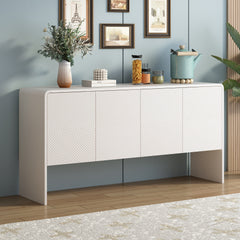 Bellemave® Minimalist Style 60"L Large Storage Space Sideboard with 4 Doors and Rebound Device