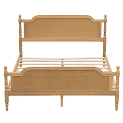 Bellemave® Traditional Style Rattan Platform Bed