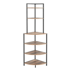 Bellemave® 6-Tier Corner Open Bookcase