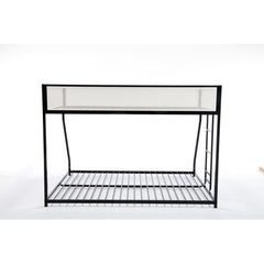 Bellemave® Twin over Full Bunk Bed with Mesh Guard Rail