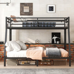 Bellemave® Full XL over King Metal Bunk Bed