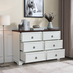 Bellemave® Modern Farmhouse 6 Drawers Chest