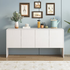 Bellemave® Minimalist Style 60"L Large Storage Space Sideboard with 4 Doors and Rebound Device