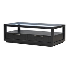 Bellemave® Modern Wood Coffee Table with 2 Drawers