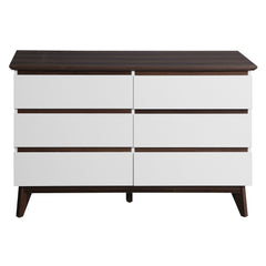 Bellemave® 6-Drawer Wood Double Dresser with Wide Drawers