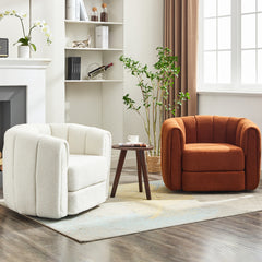 Bellemave® Modern Swivel Round Armchair with Upholstered