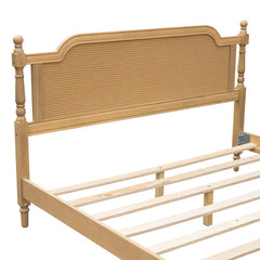 Bellemave® Traditional Style Rattan Platform Bed