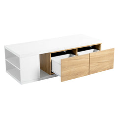 Bellemave® 47.2" Extendable Coffee Table with 2 Storage Drawers