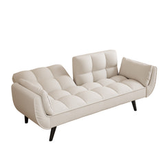 Bellemave® 57" Soft Sofa with Two Armrests and Throw Pillow