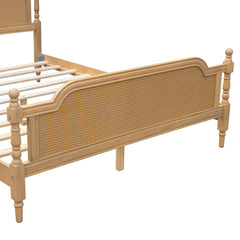 Bellemave® Traditional Style Rattan Platform Bed