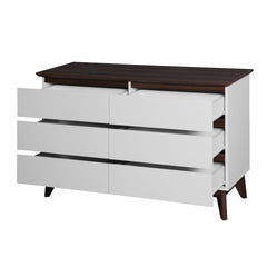 Bellemave® 6-Drawer Wood Double Dresser with Wide Drawers