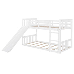 Bellemave® Twin Size Bunk Bed with Slide and Ladder