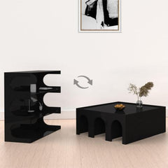 Bellemave® Multifunctional 4-Tier Book Shelf & Coffee Table