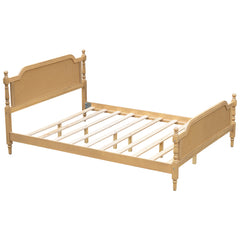 Bellemave® Traditional Style Rattan Platform Bed