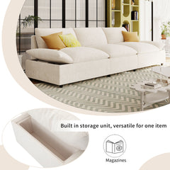 Bellemave® 119.5" 3 Seater Sofa with 2 Storage Units