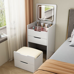 Bellemave® 3 in 1 Vanity Desk with Flip Top Mirror and 3 Drawers