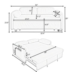 Bellemave® 54" Velvet Multi-Purpose Sofa Bed