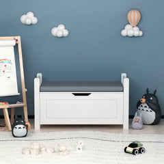 Bellemave Kids Toy Box Chest with Flip-Top Lid/Safety Hinge Bellemave