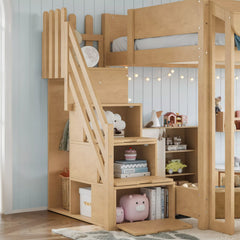 playhouse loft bed for kids bedroom