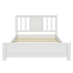 Bellemave® Twin Size Low Profile Platform Bed with Chic Headboard, Wood Bed Frame with Support Slats for Kids Bellemave®
