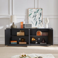 Bellemave® Storage Cabinet with Wave Pattern