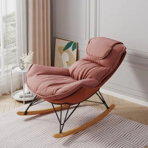 Bellemave® Leisure Sofa Single Rocking Chair Comfortable and Breathable,Detachable and Washable Seat Cushion Bellemave®