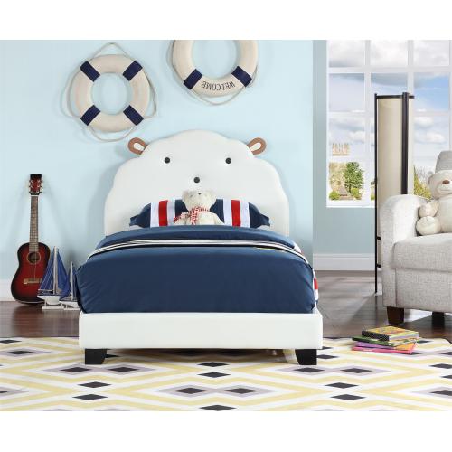 Bellemave® Twin Size Platform Bed with Sheep Design Headboard