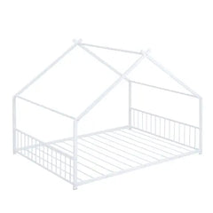 Bellemave Full Size Metal Montessori House Floor Bed Bellemave