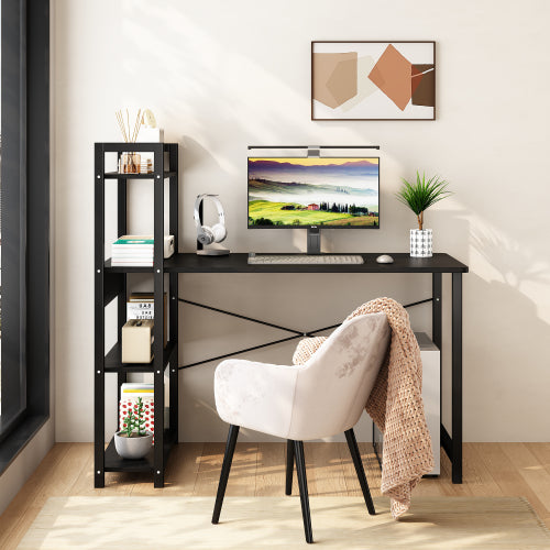 Bellemave® Computer Desk with 4 Tier Storage Shelves