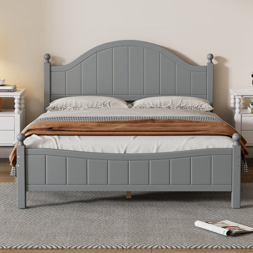 Bellemave® Traditional Concise Style Solid Wood Platform Bed Bellemave®