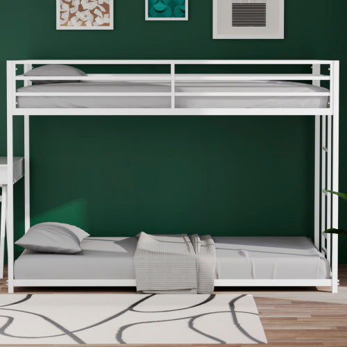 Bellemave® Twin Size Metal Bunk Bed