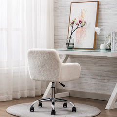 Bellemave® Fluffy Fuzzy Comfortable Makeup Vanity Chair ,Swivel,Height Adjustable