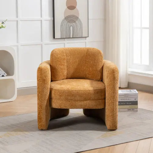 Bellemave® Mid Century Modern Barrel Accent Chair Armchair Bellemave®