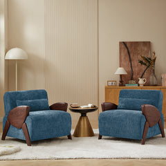 Bellemave® Modern Accent Armchair with Plush Cushioning, Comfortable Armrests