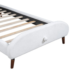 Bellemave® Upholstered Platform Bed with Sheep-Shaped Headboard Bellemave®