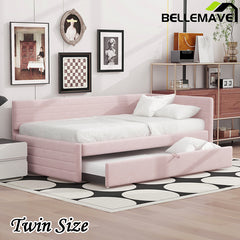 Bellemave® Twin Size Upholstered Daybed with Trundle