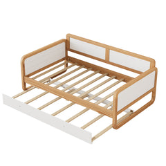 Bellemave® Twin Size Solid Wood Daybed with Trundle Bed