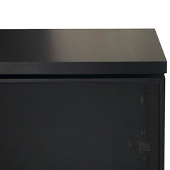 Bellemave® Featured Two-door Storage Cabinet with Two Drawers and Metal Handles