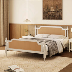 Bellemave® Traditional Style Rattan Platform Bed