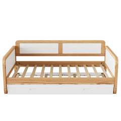 Bellemave® Twin Size Solid Wood Daybed with Trundle Bed