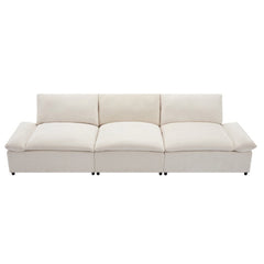 Bellemave® 119.5" 3 Seater Sofa with 2 Storage Units