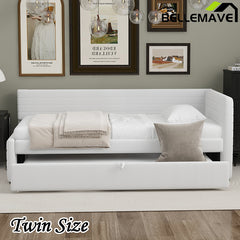 Bellemave® Twin Size Upholstered Daybed with Trundle