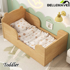 Bellemave® Bear Shape Toddler Floor Bed, Cot Bed for Boys and Girls Ages 3-6