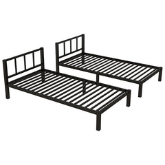 Bellemave® Twin/Twin XL Over Twin&Twin Metal Triple Bunk Bed