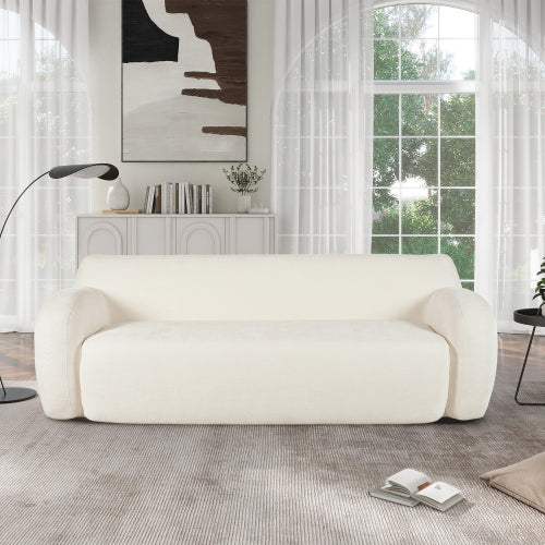 Bellemave® 81.5'' Minimalist Curved Upholstered Sofa