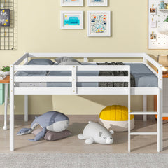 Bellemave® Full Size Low Loft Bed