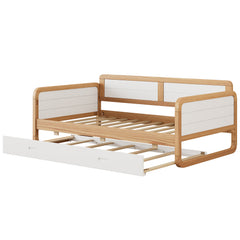 Bellemave® Twin Size Solid Wood Daybed with Trundle Bed