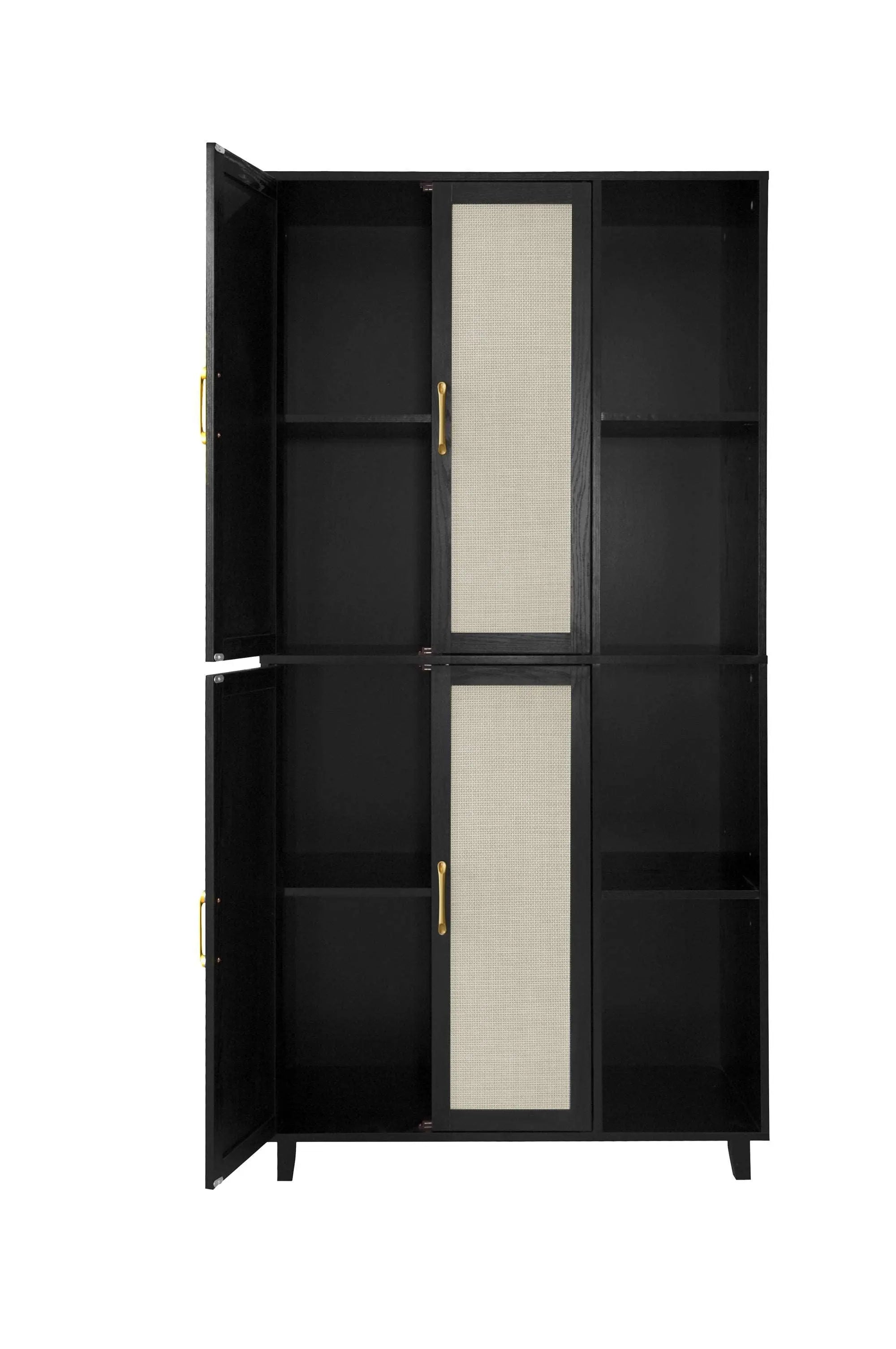 Bellemave® 4 Door Cabinet with 4 Adjustable Inner Shelves