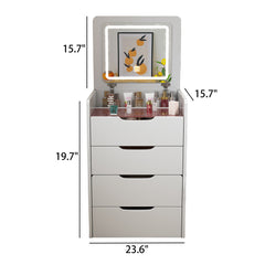 Bellemave® 3 in 1 Vanity Desk with Flip Top Mirror and 3 Drawers