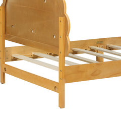 Bellemave® Twin Size Kids Cookie-Shaped Platform Bed